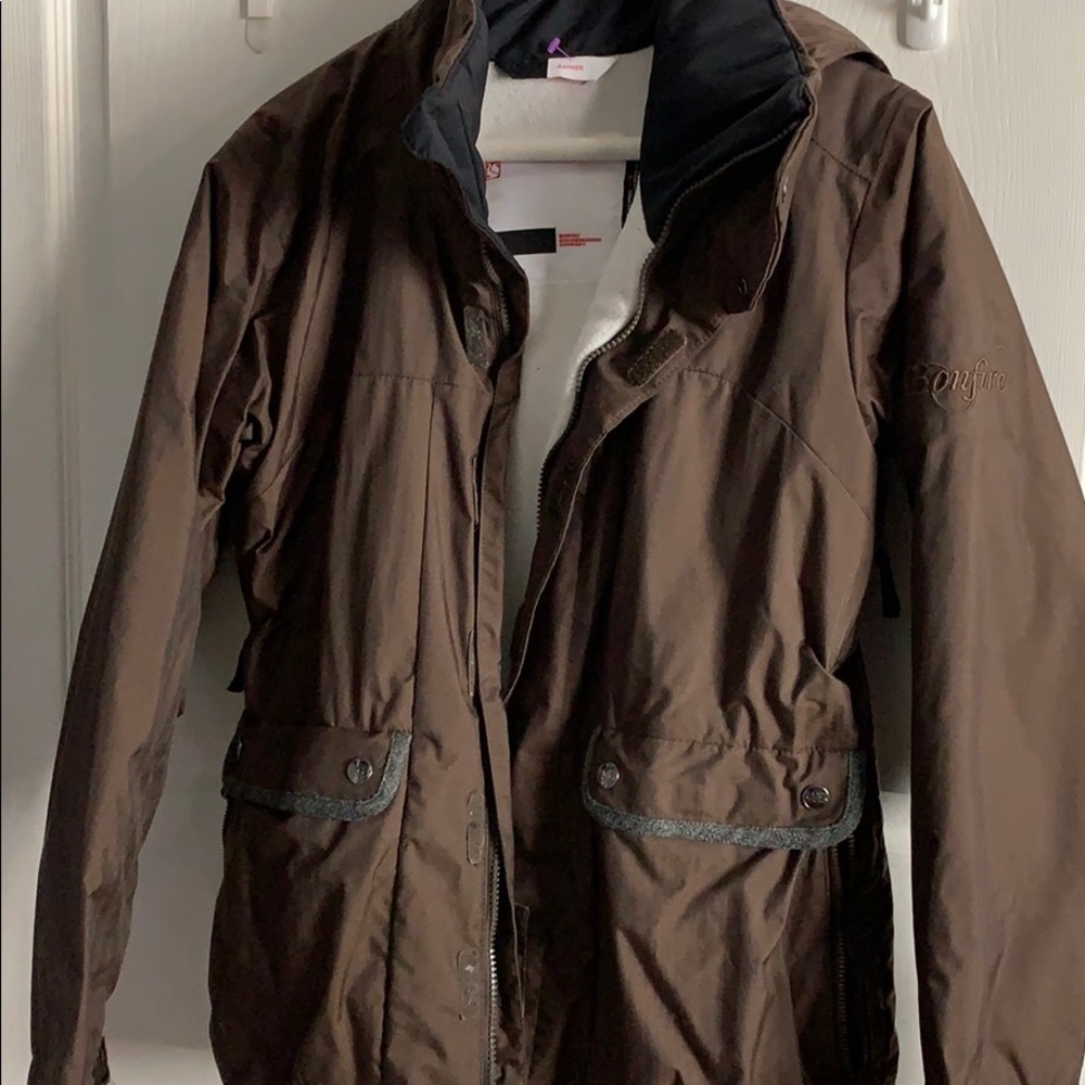 Bonfire Rainier Brown board jacket excellent